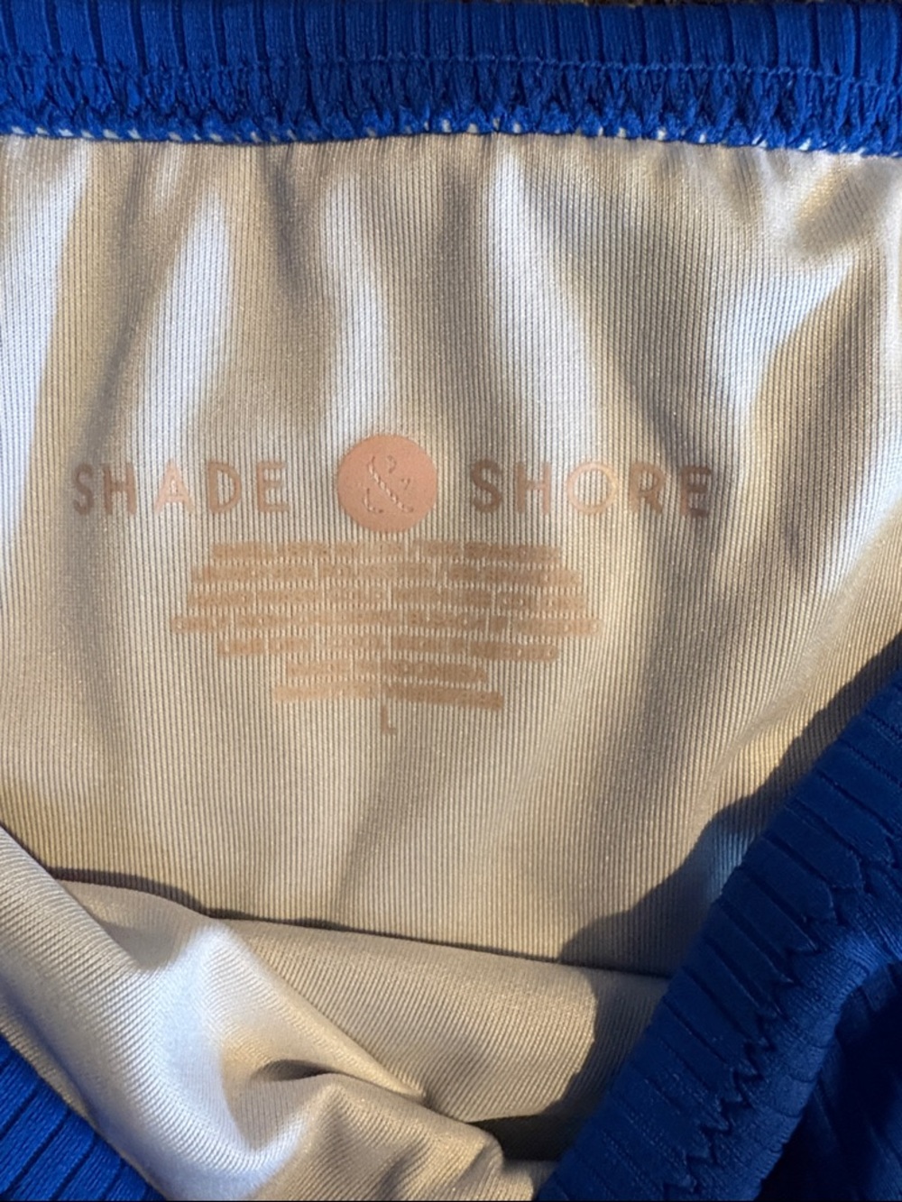 Shade & Shore Blue Ribbed Bikini Set - Picture 5 of 9